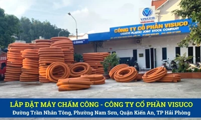 Lắp Máy Chấm Công Khuôn Mặt Cho Đơn Vị VISUCO Ở Kiến An, Hải Phòng